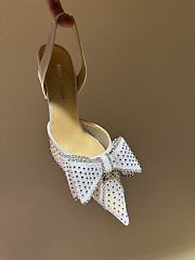 Mach & Mach Le Cadeau slingback pumps white 8.5cm - 3