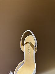 Mach & Mach Le Cadeau slingback pumps white 8.5cm - 2