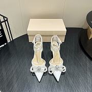 MACH & MACH 85mm crystal-embellished Pumps white - 1
