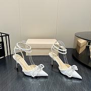 MACH & MACH 85mm crystal-embellished Pumps white - 5