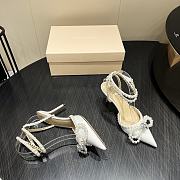 MACH & MACH 85mm crystal-embellished Pumps white - 2