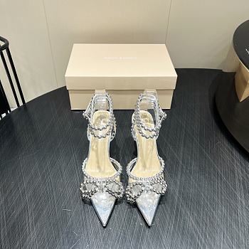 	 MACH & MACH 85mm crystal-embellished Pumps transparent