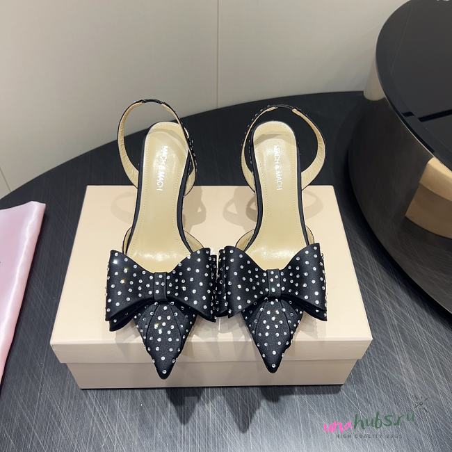 Mach & Mach Le Cadeau embellished slingback pumps 8.5cm - 1