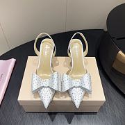 	 Mach & Mach Le Cadeau embellished slingback pumps 8.5cm white - 1