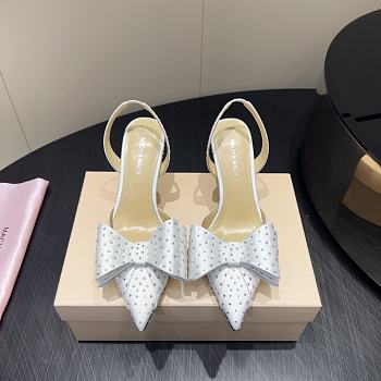 	 Mach & Mach Le Cadeau embellished slingback pumps 8.5cm white