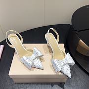 	 Mach & Mach Le Cadeau embellished slingback pumps 8.5cm white - 4