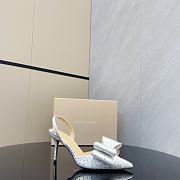 	 Mach & Mach Le Cadeau embellished slingback pumps 8.5cm white - 5