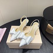 	 Mach & Mach Le Cadeau embellished slingback pumps 8.5cm white - 3