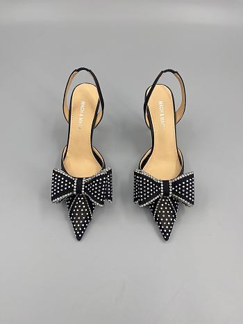 Mach & Mach Le Cadeau slingback pumps black 8.5cm