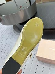 	 MACH & MACH Audrey crystal-embellished ballerina in white shoes - 4