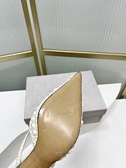 Jimmy Choo Sana 5cm Pearly Leather Mules - 6