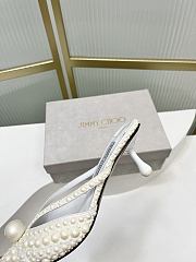 Jimmy Choo Sana 5cm Pearly Leather Mules - 2