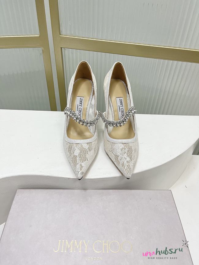 Jimmy Choo White Pump 85/65mm - 1