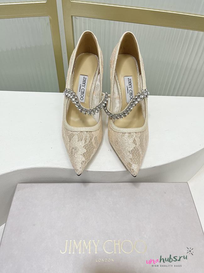 	 Jimmy Choo Beige Pump 85/65mm - 1