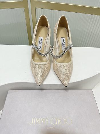 	 Jimmy Choo Beige Pump 85/65mm