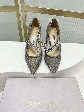 	 Jimmy Choo Grey Pump 85/65mm