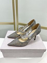 	 Jimmy Choo Grey Pump 85/65mm - 5