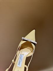 	 Jimmy Choo Camila 65 Beige Patent Slingback Pumps - 2