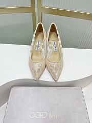 Jimmy Choo Heels Metallic Lace Pumps 85/65mm - 4