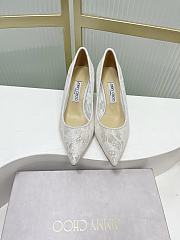 Jimmy Choo Heels Metallic Lace Pumps 85/65mm - 3
