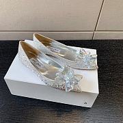 	 Jimmy Choo Silver Mix Crystal Covered Pointy Toe Pump - 2