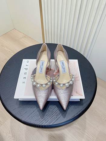 Jimmy Choo Aurelie 65/85 Macaron Glitter Pearl Pumps