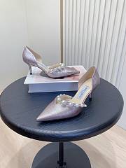 Jimmy Choo Aurelie 65/85 Macaron Glitter Pearl Pumps - 5