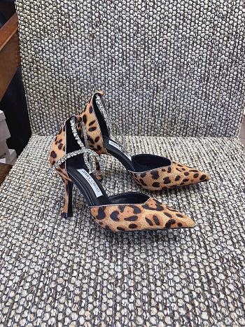 Jimmy Choo Stevie 85/65mm Leopard Print Pony Pumps
