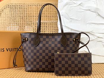 Louis Vuitton Neverfull PMDamier Ebene Brown - 29 x 21 x 12cm