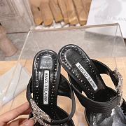 Manolo Blahnik Maidugura 90mm Satin Black Mules - 5