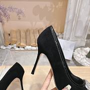 Manolo Blahnik Tuberian 90 black suede pumps - 6