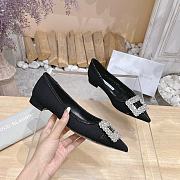 	 Manolo Blahnik Tuberian 9flat black suede shoes - 2