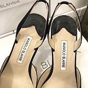 	 MANOLO BLAHNIK Hangisli 7cm Black Slingback Pumps - 2