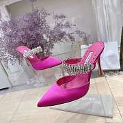 Manolo Blahnik Lutara Crystal-Embellished 90mm Mules In Pink - 5