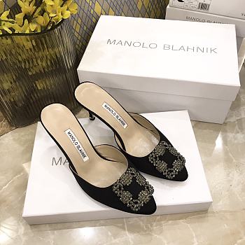 	 Manolo Blahnik Hangisimu mules in black