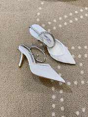 Jimmy Choo Stevie White Pumps - 1