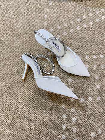Jimmy Choo Stevie White Pumps