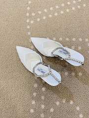 Jimmy Choo Stevie White Pumps - 6