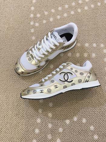 Chanel Gold Sneakers