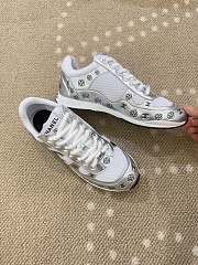 	 Chanel Silver Sneakers - 4