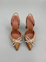 	 Amina Muaddi Caramel Rosie Sling Heels 9.5cm - 1