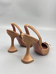 	 Amina Muaddi Caramel Rosie Sling Heels 9.5cm - 3