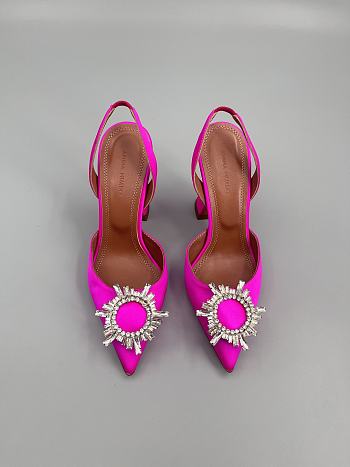 	 Amina Muaddi Begum Sling Pumps In Pink Color 9.5cm