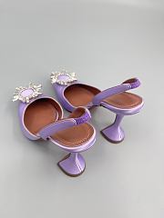 	 Amina Muaddi Begum Sling Pumps In Purple Color 9.5cm - 5