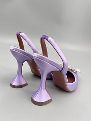 	 Amina Muaddi Begum Sling Pumps In Purple Color 9.5cm - 4