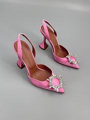 	 Amina Muaddi Begum Sling Pumps In Light Pink Color 9.5cm - 6