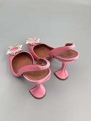 	 Amina Muaddi Begum Sling Pumps In Light Pink Color 9.5cm - 3