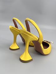 	 Amina Muaddi Begum Sling Pumps In Yellow Color 9.5cm - 6