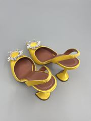 	 Amina Muaddi Begum Sling Pumps In Yellow Color 9.5cm - 4