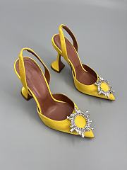 	 Amina Muaddi Begum Sling Pumps In Yellow Color 9.5cm - 3